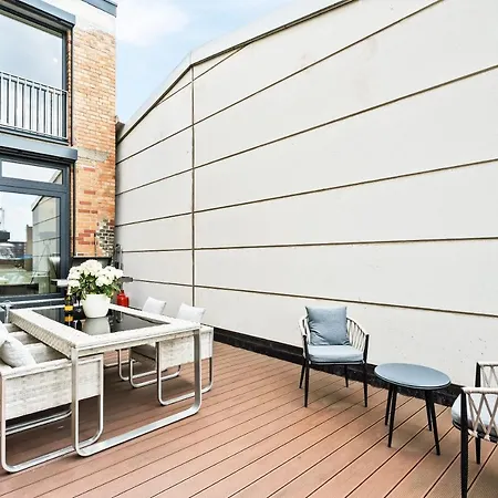 Daire Lit Living - Luxus Loft - Box Spring - Air Con - Bbq - Panorama *